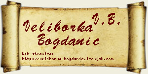 Veliborka Bogdanić vizit kartica